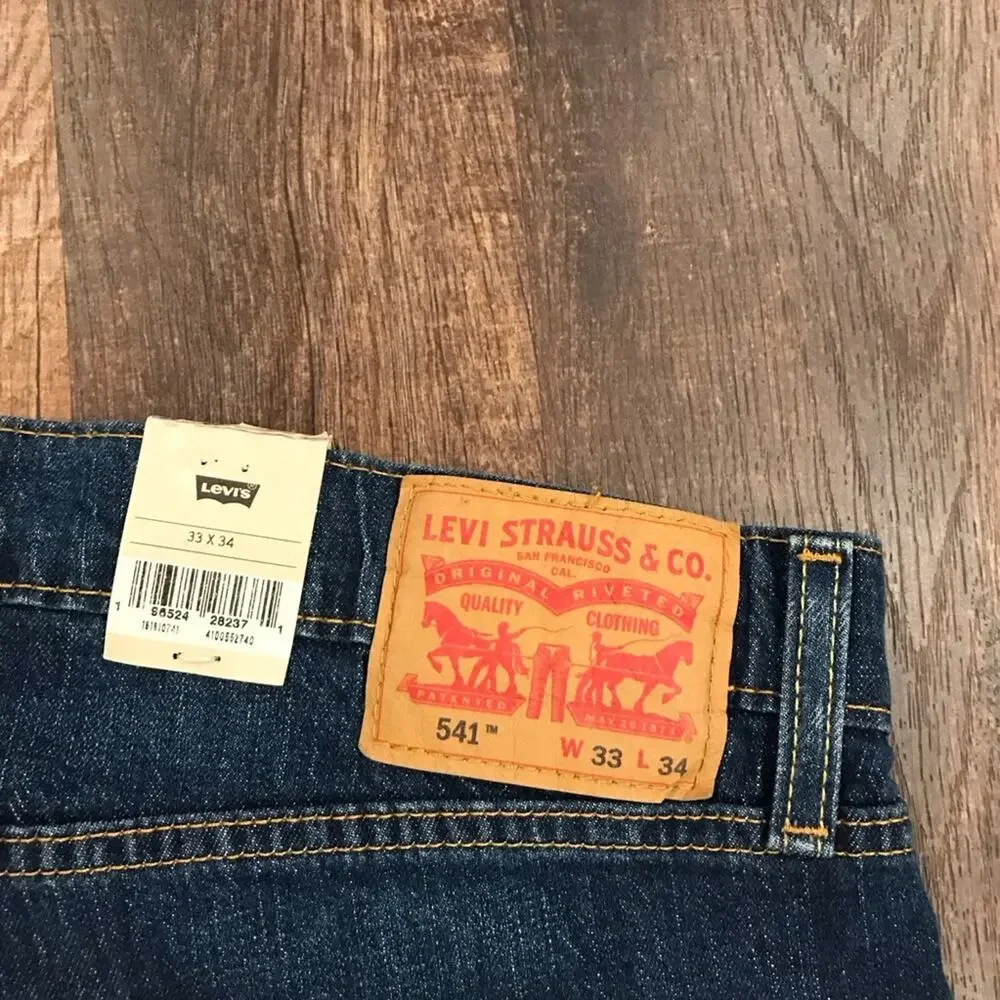 NWT Levi's® 541 Athletic Fit Tapered Leg Jeans 33 x 34